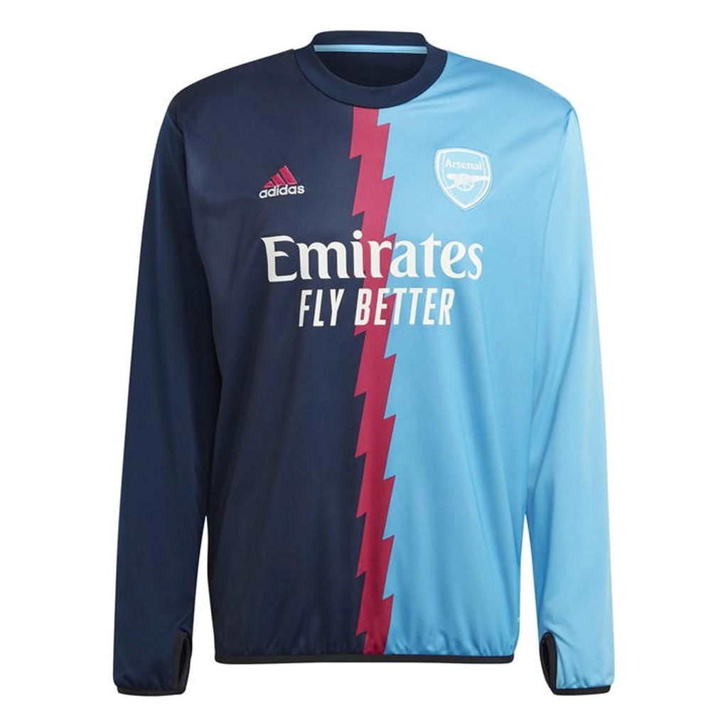 Adidas Originals Arsenal Pre Match Sweater 2022 2023 Adults - Blue
